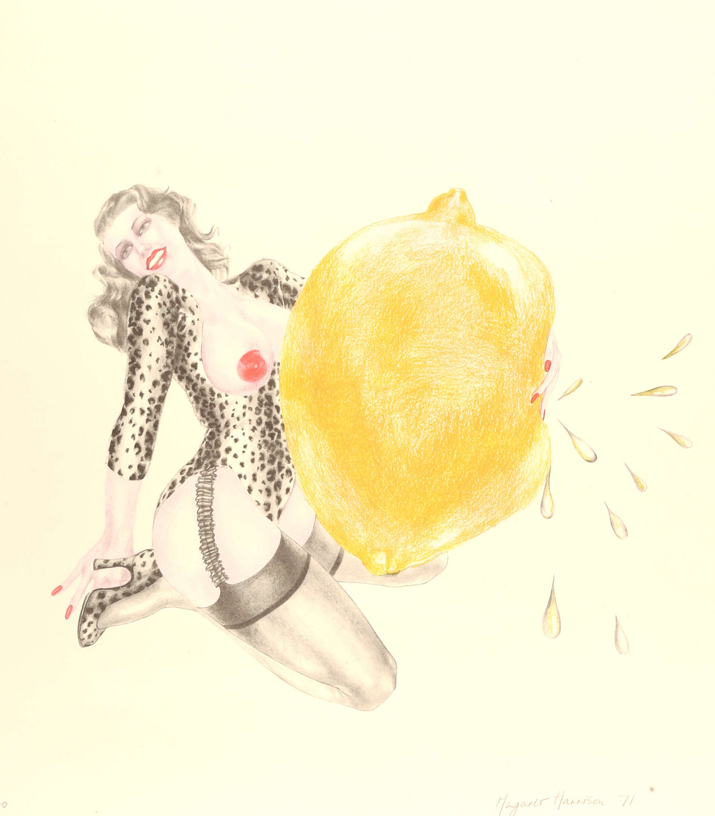 Margaret Harrison (British b. 1940), 'Take One Lemon', Limited Edition signed in pencil, numbered 97/100
