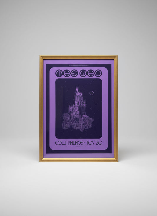 The Who framed concert poster with purple design 