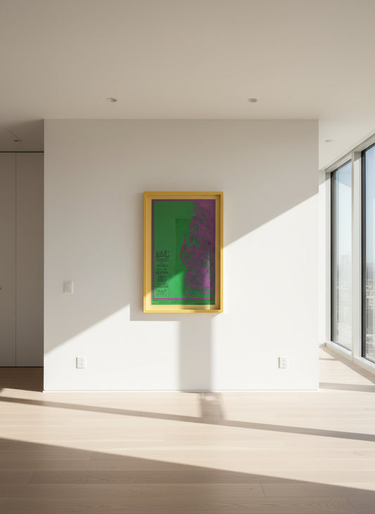 LOVE, Family Dog Productions - 1968 Concert Poster - congress of love. Stylish Vintage Poster. [stock ref no: 50]