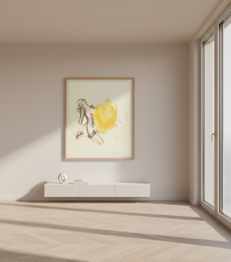 Margaret Harrison (British b. 1940), 'Take One Lemon', Limited Edition signed in pencil, numbered 97/100.